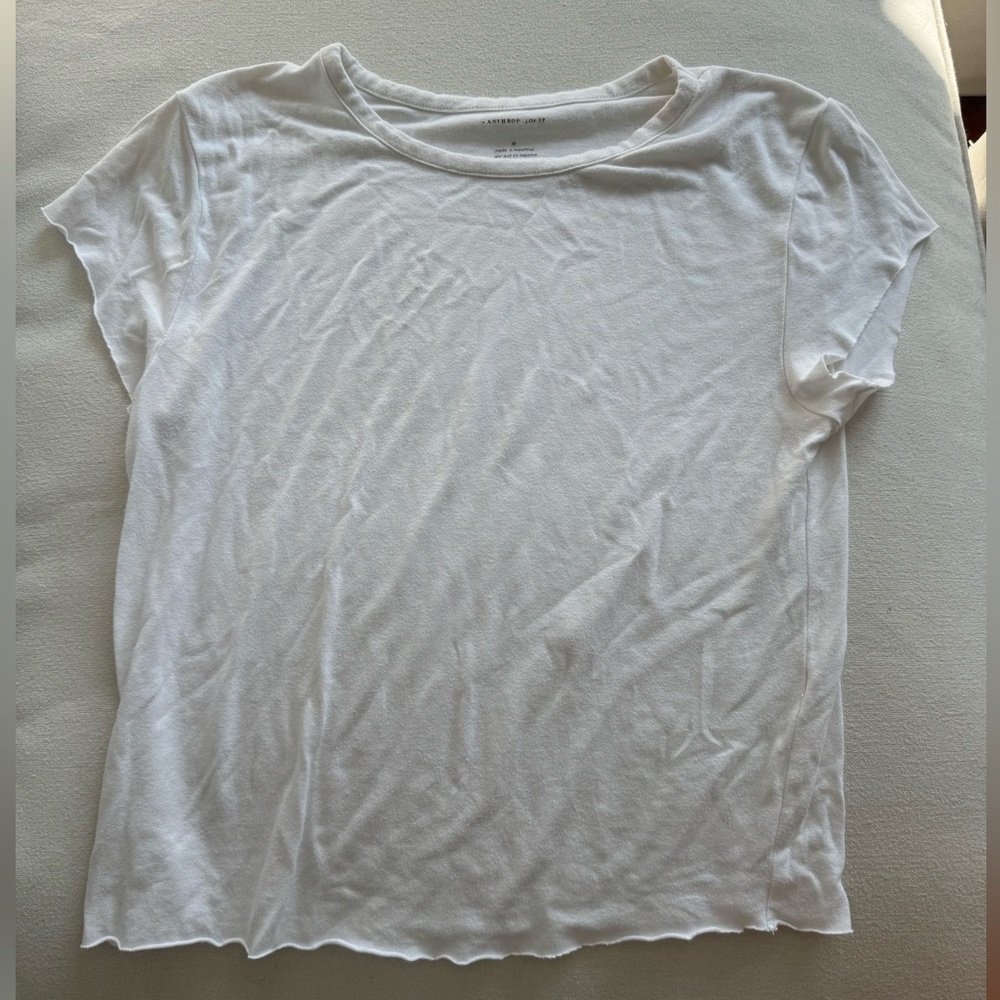 White Anthropologie tee